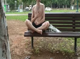 Wanking in a Park